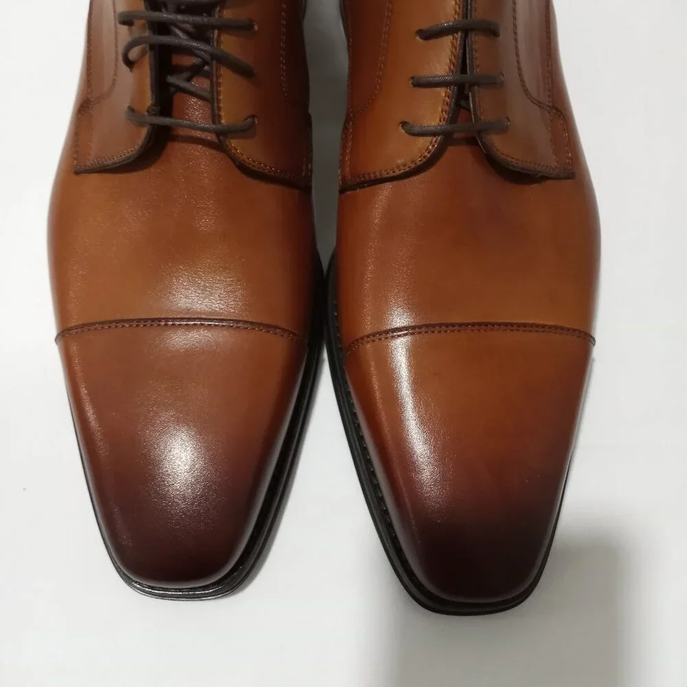 NEW MAGNANNI SAMSON BURNISHED CAP TOE DERBY MEN'S SHOES SIZE 12 - Picture 11 of 11